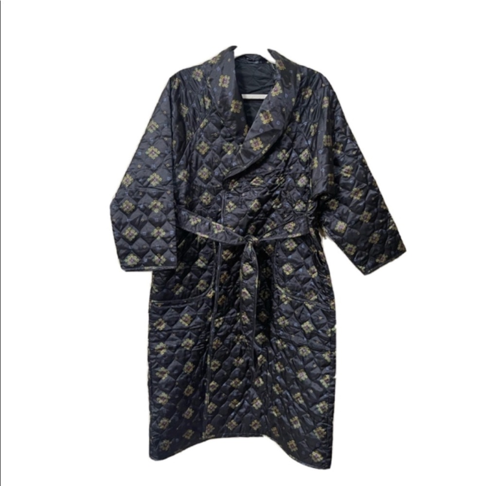 Vintage Quilted Trench Robe